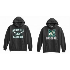 Montville Mustangs Baseball Black Hooded Sweatshirt